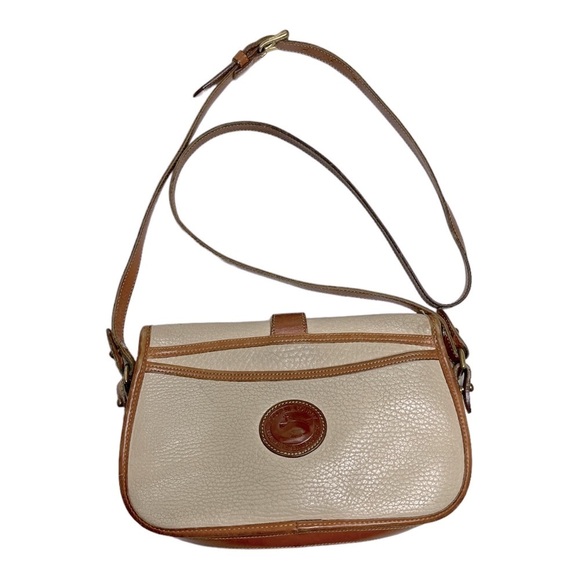 Dooney & Bourke Vintage Bag Medium Cream Leather - Picture 2 of 7